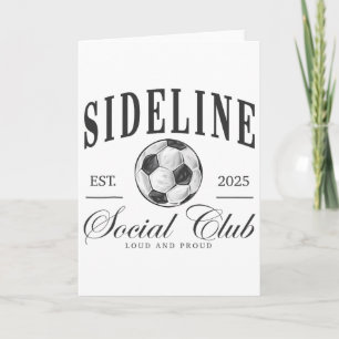 Women Sideline Social Club Soccer Mom Game Day Mot Card