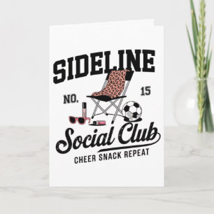 Women Sideline Social Club Soccer Mum Game Day _1  Card