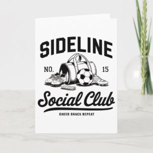 Women Sideline Social Club Soccer Mum Game Day _2  Card