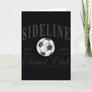 Women Sideline Social Club Soccer Mum Game Day Mot Card