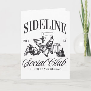 Women Sideline Social Club Soccer Mum Game Day Mot Card