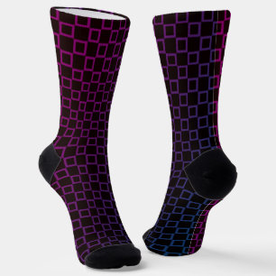 Women socks with Black Purple classic design