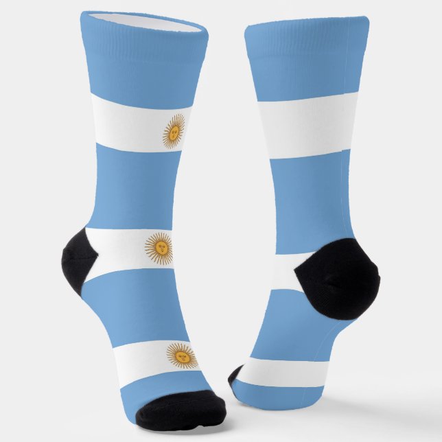 Women socks with flag of Argentina (Angled)