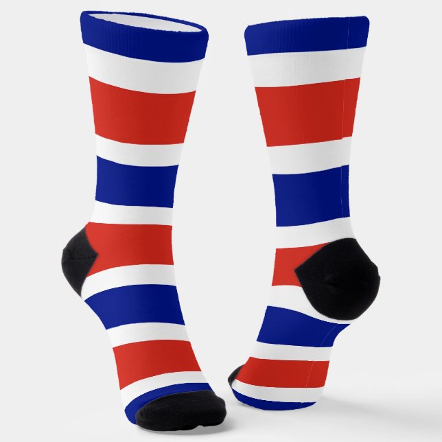 Women socks with flag of Costa Rica (Angled)
