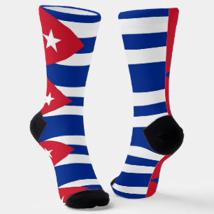 Women socks with flag of Cuba