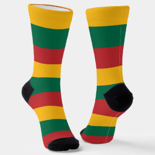 Women socks with flag of Lithuania
