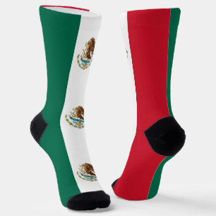 Women socks with flag of Mexico