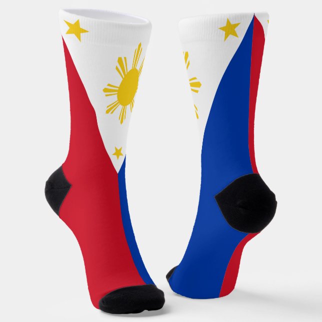 Women socks with flag of Philippines (Angled)