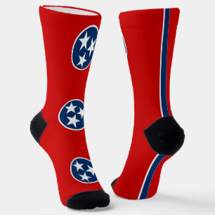 Women socks with flag of Tennessee