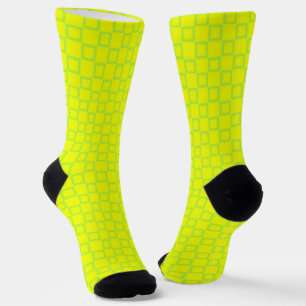 Women socks, Yellow Lime classic design Socks