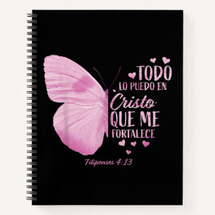 Women Spanish Religious Verse Sayings Notebook