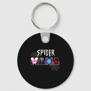 Women spider mama groovy mama mothers day matching key ring