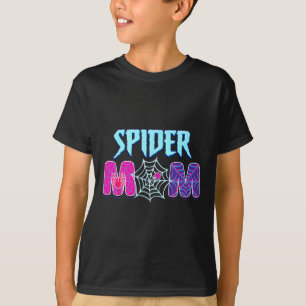 Women Spider Mum Groovy Mama Mothers Day Matching T-Shirt