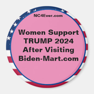 Women Support TRUMP 2024 After Fridge Magnet