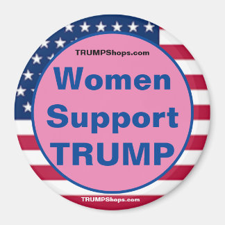 Women Support TRUMP Pink Patriotic magnet