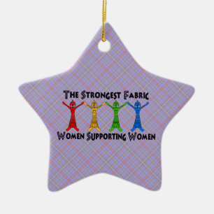 Women Supporting Women Ceramic Tree Decoration