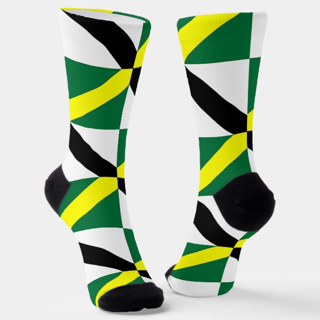 Women sustainable socks with flag of Monterey (Angled)
