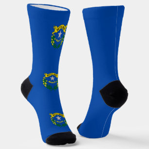 Women sustainable socks with flag of Nevada