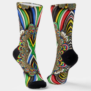Women sustainable socks with South African Colours
