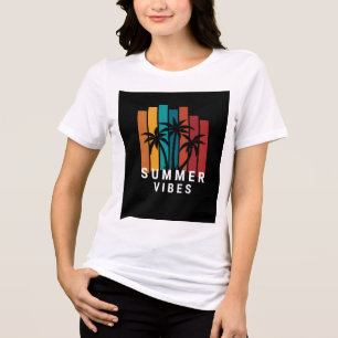 Women T-Shirt Casual Soft Comfortable Daily Tri-Blend Shirt