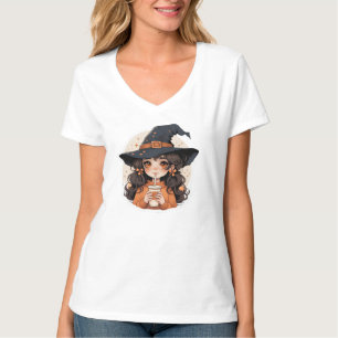 Women T-Shirt Cosy Autumn Aesthetic Halloween Tee
