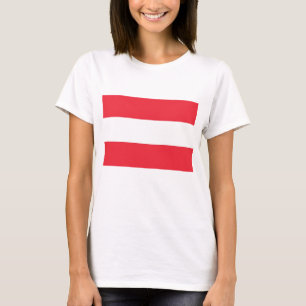 Women T Shirt with Flag of Austria