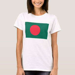 Women T Shirt with Flag of Bangladesh