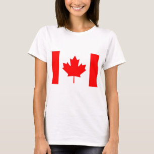 Women T Shirt with Flag of Canada