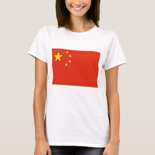 Women T Shirt with Flag of China