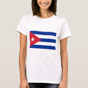 Women T Shirt with Flag of Cuba