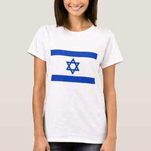 Women T Shirt with Flag of Israel