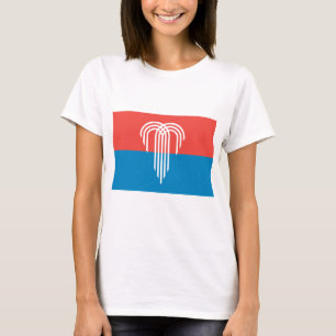 Women T Shirt with Flag of Kansas City, Missouri