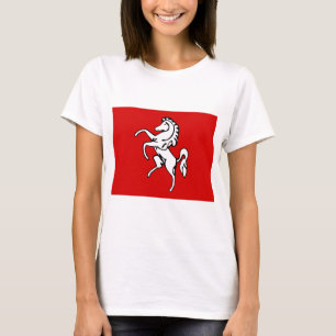 Women T Shirt with Flag of Kent, England