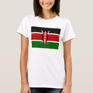 Women T Shirt with Flag of Kenya