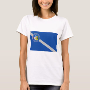 Women T Shirt with Flag of Las vegas, USA