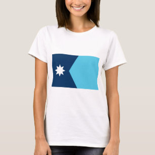 Women T Shirt with Flag of Minnesota, USA