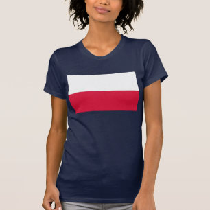 Women T Shirt with Flag of Poland