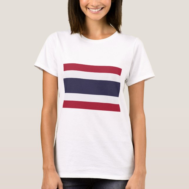 Women T Shirt with Flag of Thailand (Front)