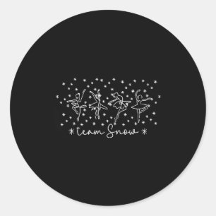 Women Team Snow Corps Nutcracker Season Christmas  Classic Round Sticker
