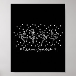 Women Team Snow Corps Nutcracker Season Christmas Poster