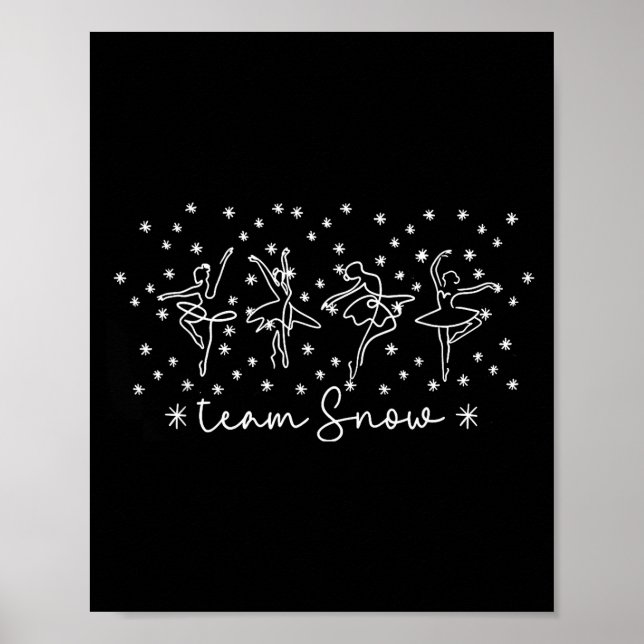 Women Team Snow Corps Nutcracker Season Christmas  Poster (Front)