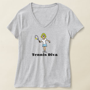 Women Tennis Diva T-Shirt - Blonde