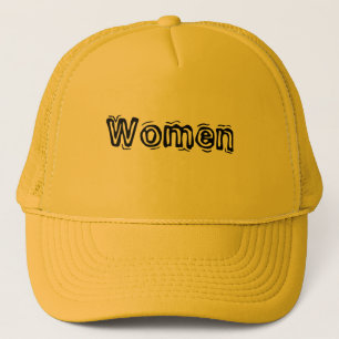 Women Text Yellow and Yellow Colour Trucker Hat