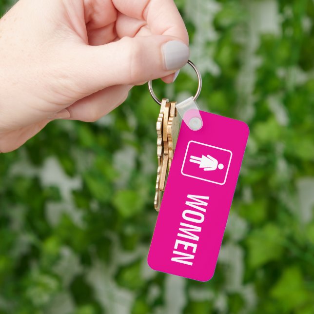 Women Toilet  Key Ring (Hand)