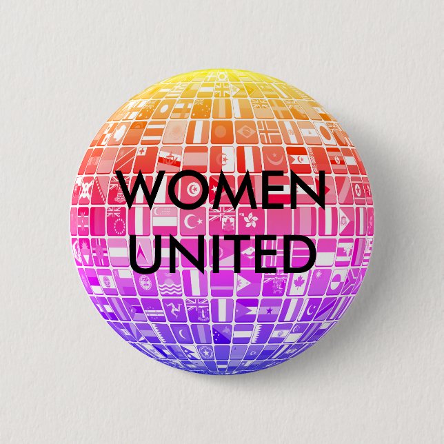 WOMEN UNITED Design 5 6 Cm Round Badge (Front)