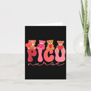 Women Valentine Cu Nurse Pediatrics Cute Bears Ped Card