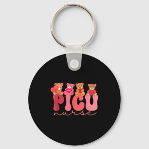 Women Valentine Cu Nurse Pediatrics Cute Bears Ped Key Ring