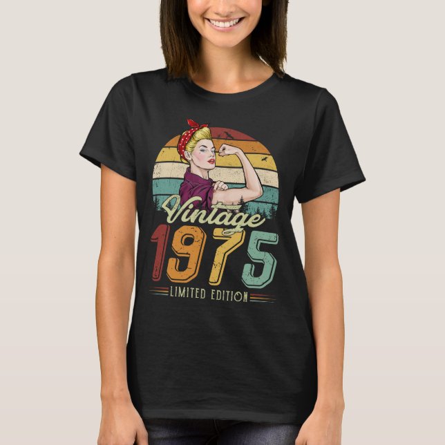 WOMEN VINTAGE 1975 LIMITED EDITION T-Shirt (Front)