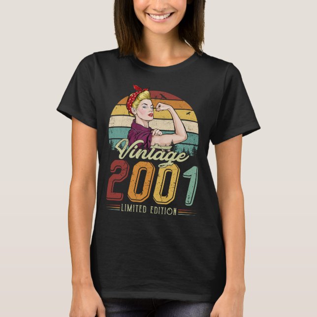 WOMEN VINTAGE 2001 LIMITED EDITION T-Shirt (Front)
