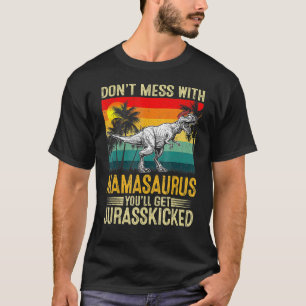 Women Vintage Mamasaurus Dinosaur Rex Mothers Day T-Shirt